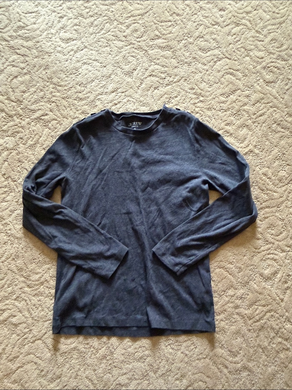 J. Crew “Perfect Fit” Long-Sleeve Tshirt in gray